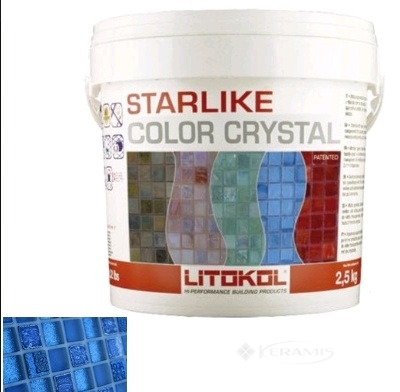 Затирка Litokol Colorcrystal 0-2 (C.353 голубой) 2,5 кг