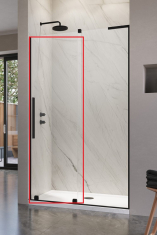 душевая дверь Radaway Furo SL DWJ 52,2x200 правая, стекло прозрачное, черный (10307522-54-01R)