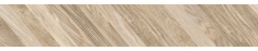 плитка Terragres Wood Chevron 15x90 left бежева (9L118)