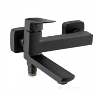 змішувач для ванни та душа Ferro Vitto Verdeline чорний (BVI1RVLBL)