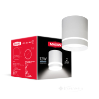 точечный светильник Maxus Surface Downlight 12W 4100K белый (1-MSD-1241-WH)