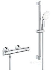 змішувач для душу з термостатом Grohe Grohtherm 500 з душовим гарнітуром, хром (34796001)