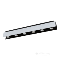 светильник потолочный Eglo Viserba 8,5x83 см, белый алюминий, черный (97964)