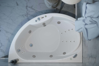 гідромасажна ванна WGT Rialto Lugano 170x108 ліва + корпус+рама+злив/перелив (RLTLG170LHLUPBW)