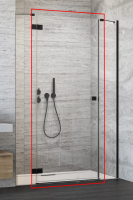 душевые двери Radaway Essenza New Black DWJS 130x200 стекло прозрачное, левые (1385032-54-01L)