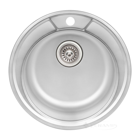 Кухонна мийка Qtap D490 Satin 0,8 мм (QTD490SAT08)