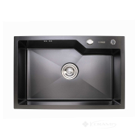 кухонна мийка Platinum Handmade 65x43x22 PVD чорна (SP000033648)