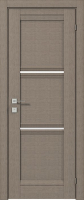 дверне полотно Rodos Fresca Vazari 600 мм, з полустеклом, сірий дуб