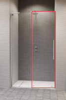 душевая дверь Radaway Furo SL DWJ 62,2x200 левая стекло прозрачное, хром (10307622-01-01L)