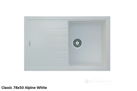 Кухонна мийка Fabiano Classic 78x50x20 alpine white (8221.301.0317)