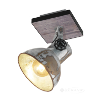 светильник настенно-потолочный Eglo Barnstaple черный, цинк состаренный (49648)