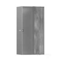 полочка Hansgrohe XtraStoris Rock в стене с дверцей, 300x150x140, нержавеющая сталь (56088800)