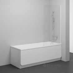 штора для ванны Ravak NVS1-80 white + glass Transparent (7O840100Z1)
