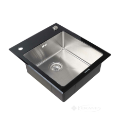 кухонная мойка Platinum Handmade 60x51x20 black glass (SP000034803)