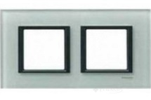 рамка Schneider Electric Unica Class, 2 пост. матовое стекло (MGU68.004.7C3)
