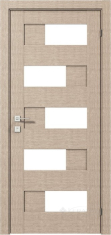 дверное полотно Rodos Modern Verona 700 мм, с полустеклом, крем
