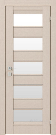 Дверное полотно Rodos Fresca Rafa 800 мм, со стеклом, беленый дуб