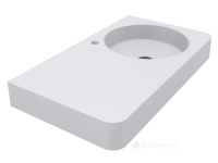 умывальник Miraggio Loop 79,7x44,8x11,7 белый матовый, подвесной, литой мрамор (8814188)