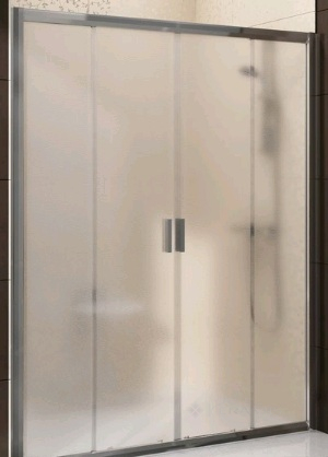 Душові двері Ravak Blix BLDP4-150 satin скло Transparent (0YVP0100Z1)