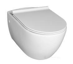 унитаз CeraStyle City подвесной, безободковый, сиденье дюропласт Bella Soft-Close, белый (АР000040667)