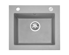 кухонна мийка Rea West 48,5x44 gray (ZLE-00122) + сифон