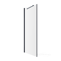 душова стінка Omnires Manhattan 80x195 см безпечне скло black (ADR80XBLTR)