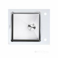 кухонна мийка Platinum Handmade 60x51x20 white glass (SP000034804)