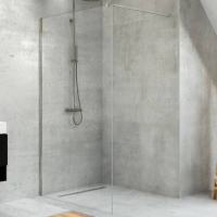душова перегородка New Trendy Velio walk-in 80x200 безпечне скло, прозоре (D-0133B)