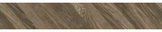 плитка Terragres Wood Chevron 15x90 left коричневая (9L718)
