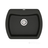 кухонна мийка Vankor Norton 63x51 black + сифон (NMP 01.63)