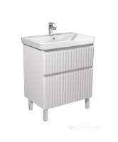 тумбочка с умывальником Мойдодыр Fluffy 70х86х45 Vivace 70 подвесная, белый матовый (00-0009157)