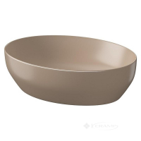 умывальник Cersanit Larga 50x38 коричневый матовый, на столешницу овальный (K677-052)