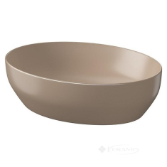 умывальник Cersanit Larga 50x38 коричневый матовый, на столешницу овальный (K677-052)