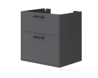 тумба під умивальник Juventa Afina 60x60x45,5 підвісний, підлоговий, антрацит (Af-60)