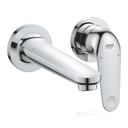смеситель для раковины Grohe Euroeco, внешняя часть, монтаж на стену, хром (24274001) (смеситель для раковины Grohe Euroeco на два отверстия, хром (24274001))