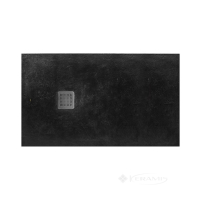 піддон Roca Terran 100x70 прямокутний, чорний + трап + сифон (AP013E82BC01400)