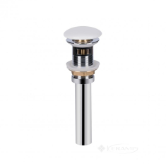 донный клапан Qtap с переливом Cliсk-Claсk, белый (QT066PU02OW)