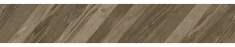 плитка Terragres Wood Chevron 15x90 right коричневая (9L717)